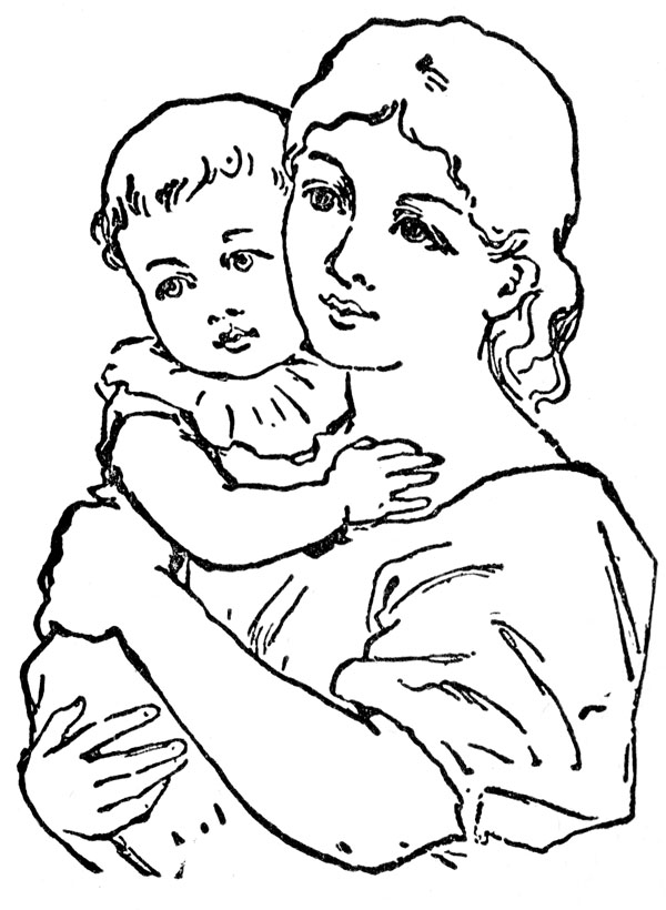 clipart of mother and child - photo #26