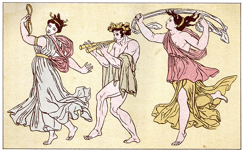 Greek-Persian War - Flute Player and Dancers
