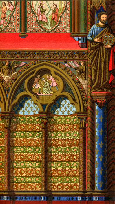 Medieval Art :: Travee de la Sainte-Chapelle de Paris