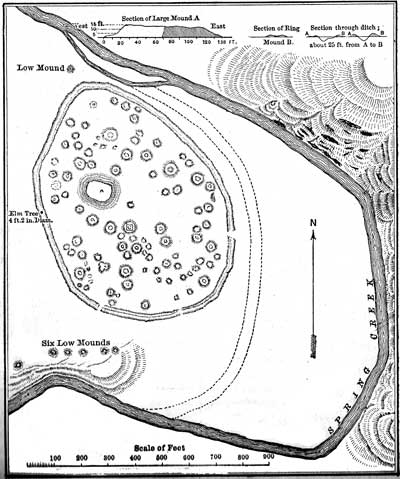 Mound Builders - Fortified Village of Mound Builders-Ground Plan