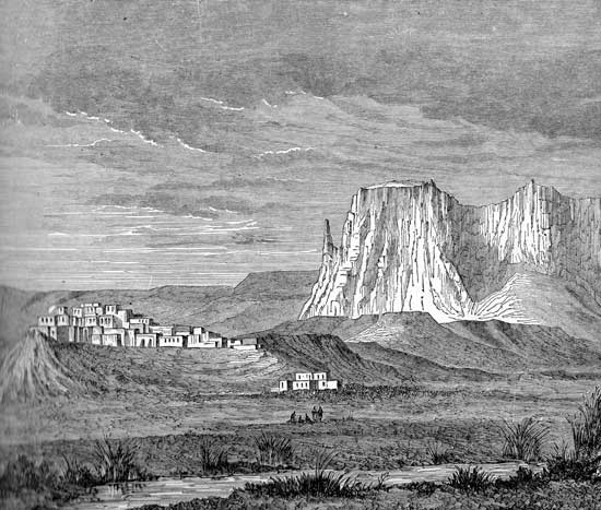 Pueblo Indian Houses - Cliff Village - City of the Zuni