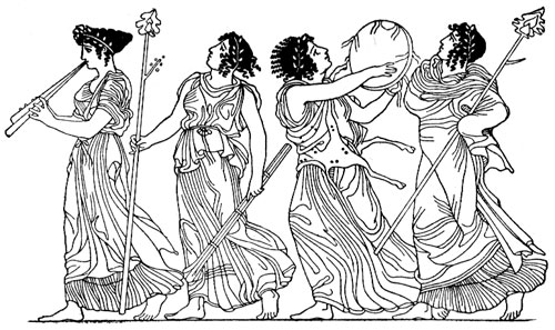 Roman Goddess Costume - Bacchic Procession