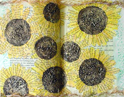 Altered Book Page Ideas ~ Summer