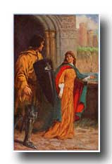 Arthurian Legend Camelot - Sir Brune Followed the Damsel out of the Hall