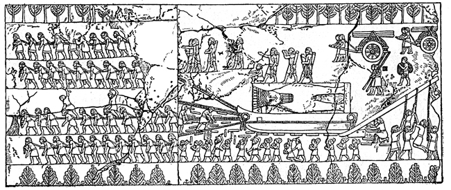 Assyrian Empire - Transport of the Winged Bull