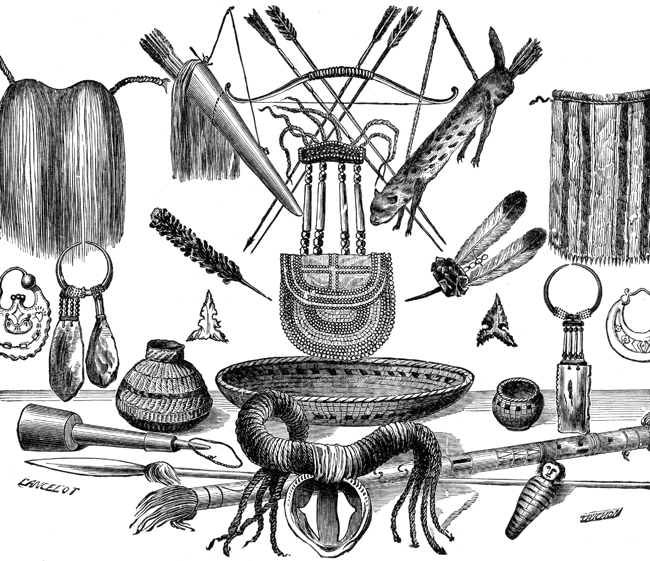 Indian Artifacts - Arms, Ornaments, and Utensils