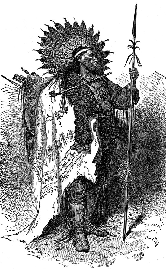 Indian Chiefs - Crow Chief in War Costume