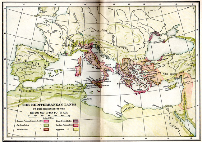 Map of the Mediterranean Lands