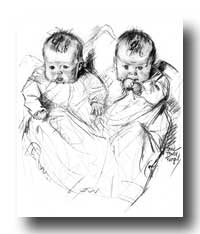 New Baby Clipart :: Twin Babies