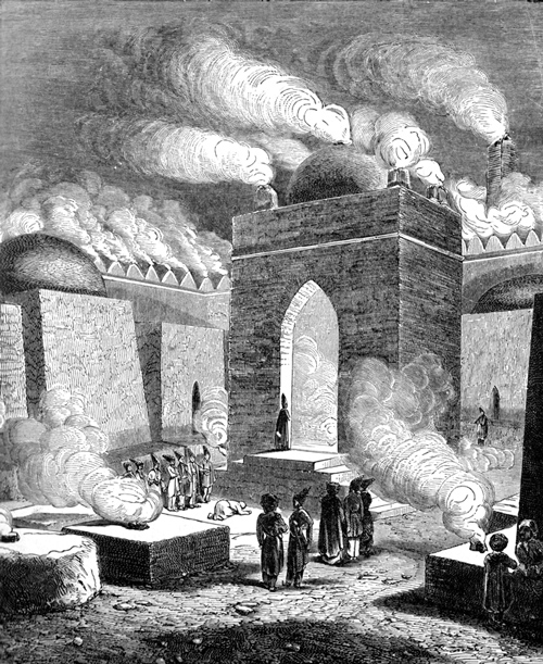 Persian Empire - Parsee Temple of Fire at Atech-Ga