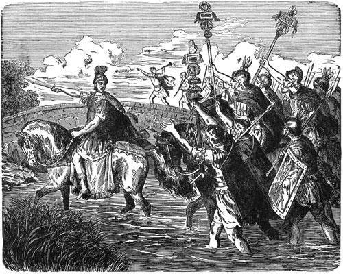 Pictures of Julius Caesar - Caesar Crossing the Rubicon