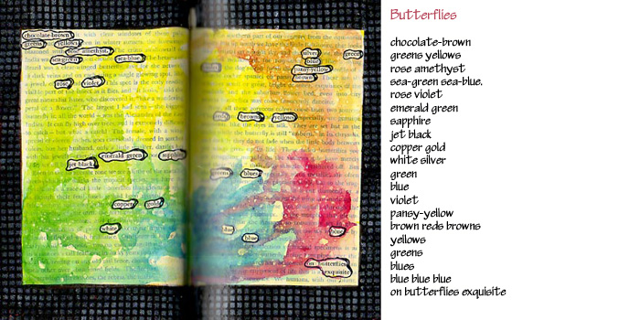 Altered Book Pages ~ Butterflies