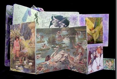 Altered Book Art ~ 18 Wishes Fold Out