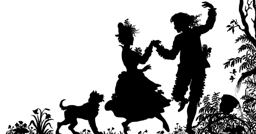 Silhouettes Of People Dancing
