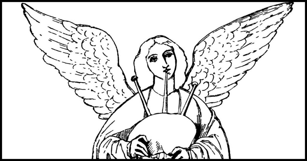 Free Coloring Pages of Angels
