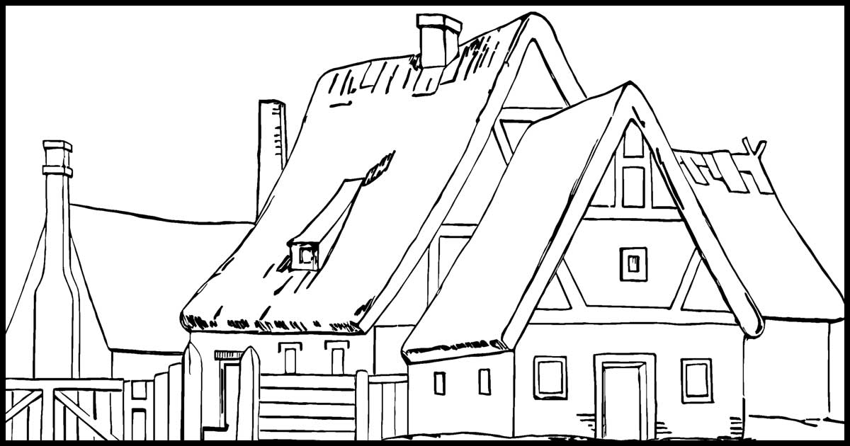House Coloring Pages - Karen's Whimsy