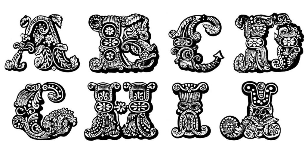 Decorative Alphabet Letters