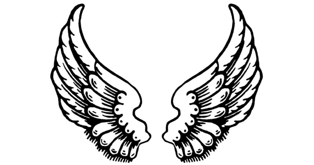 Drawings of Angel Wings