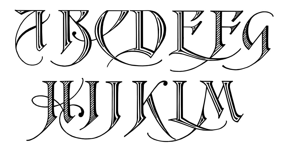 Original Calligraphy Alphabet