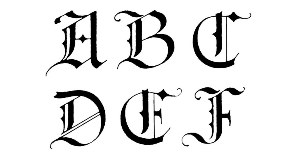 Gothic Alphabets