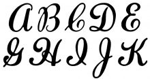 Cursive Alphabet Letters - Karen's Whimsy
