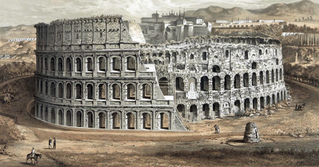 Roman Colosseum In Italy