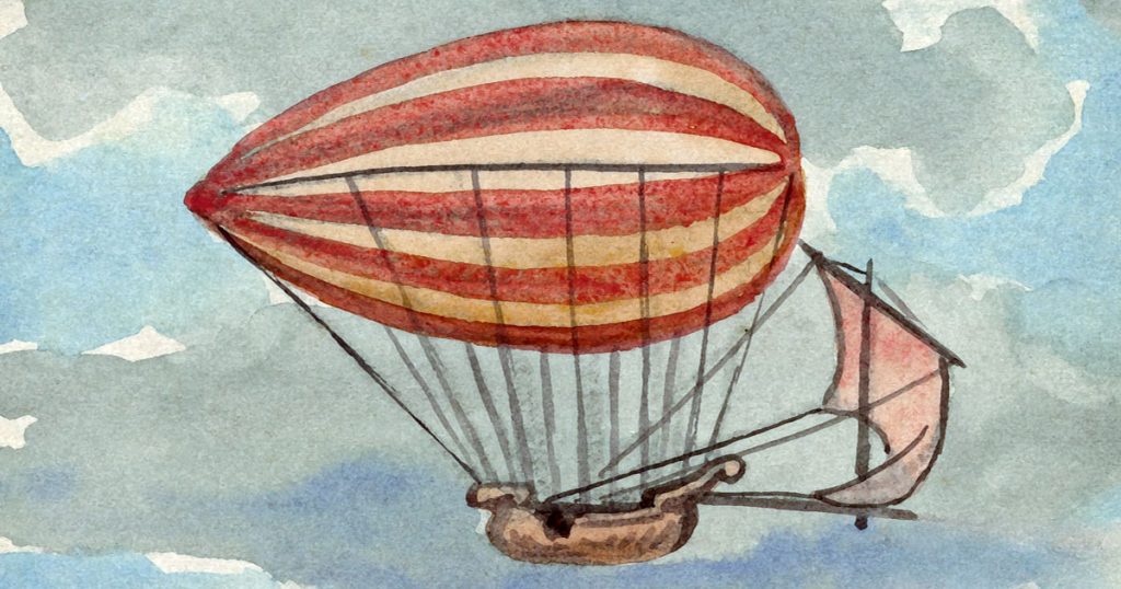 Drawings Of Hot Air Balloons