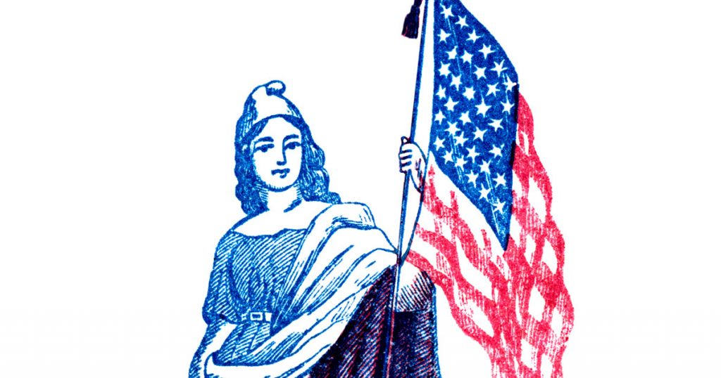 Vintage American Flags