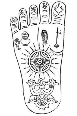 Buddhist Symbols 1 - Footprint