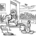Hindu God Pictures 1 - Devaki with Krishna
