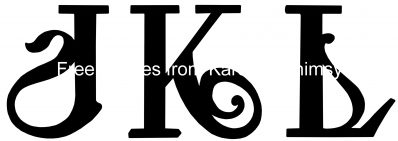 Printable Alphabets 4 - Letters J K L