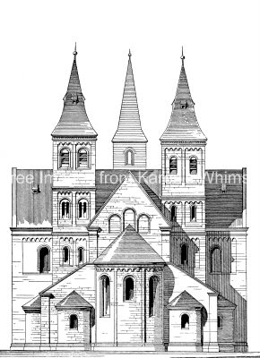 Drawings of Churches 3 - St. Vitus's Basilica