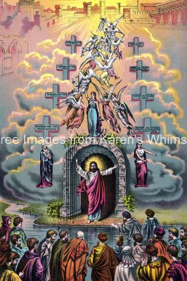 Church Clipart 9 - Jesus in Heaven