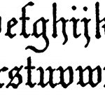 Alphabets 10 - Gothic Lower Case