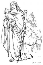 Christian Clipart 8 - Christ with Lambs