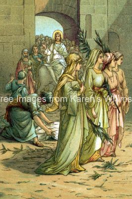 Christian Clipart 18 - Christ Enters Jerusalem