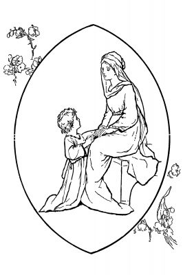 Christian Clipart 5 - Jesus with Mary