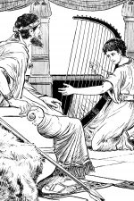 Bible Pictures 14 - David Plays the Harp
