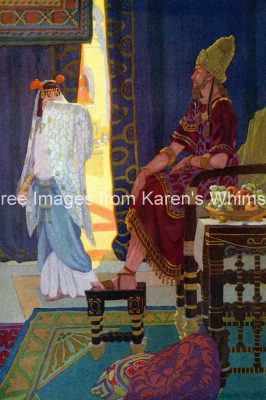 Religious Clipart 14 - Xerxes Chooses Esther