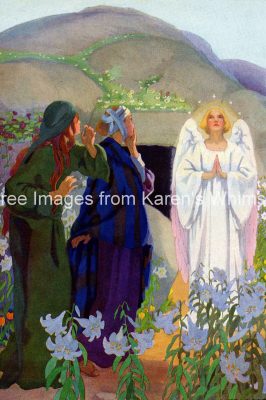 Religious Clipart 23 - Angel at the Tomb