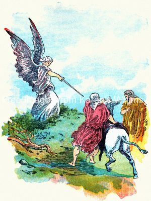 Bible Clipart 11 - The Angel and Balaam