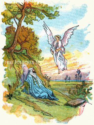 Bible Clipart 20 - Elijah and the Angel