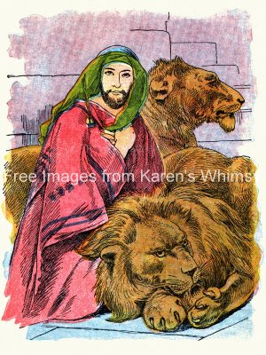 Bible Clipart 21 - Daniel in the Lion's Den