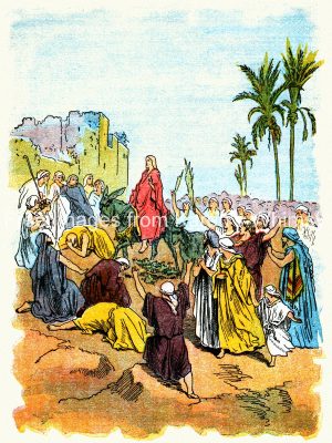 Bible Images 14 - Jesus Entering Jerusalem