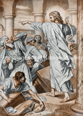 Pictures of Jesus Christ 10 - Driving Out Money Changers