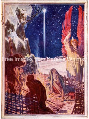 Pictures of Jesus 2 - Angel and Shepherds