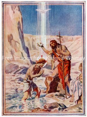 Pictures of Jesus 8 - Baptism of Jesus