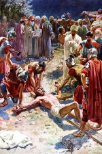 Crucifixion of Jesus 12 - Jesus Nailed to Cross