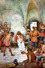 Crucifixion of Jesus 9 - Soldiers Mocking Jesus