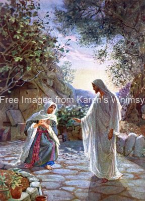 Crucifixion of Jesus 18 - Jesus Appears to Mary